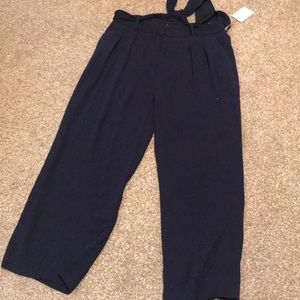 NEW: Navy Blue Wide Leg Dress Pants